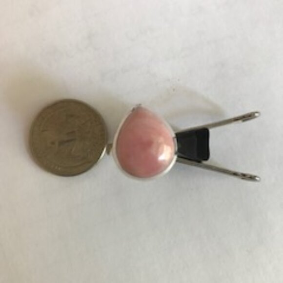Natural Pink Peruvian Opal Ring size 7 - Picture 5 of 6